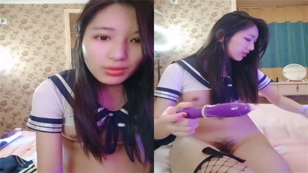极品美少女饥渴难耐！道具自慰全过程淫荡表情实录