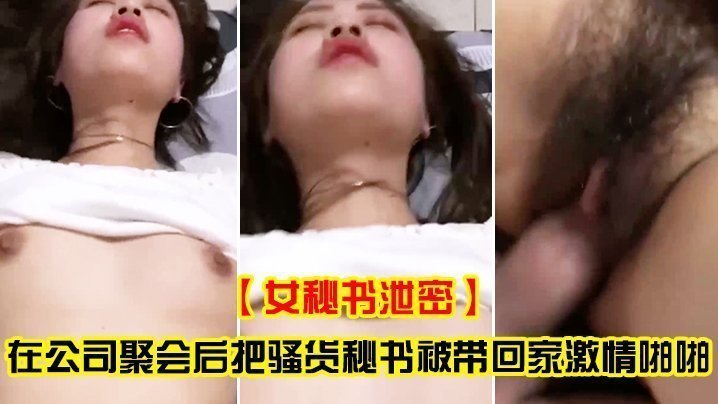 骚货女秘书公司聚会后泄密激情 被带回家狂操内射