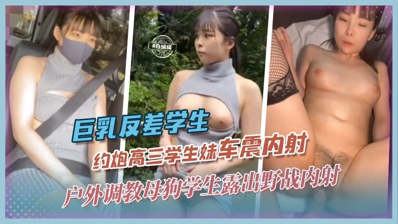 [无码] 巨乳学妹车震被大叔狂干内射骚穴