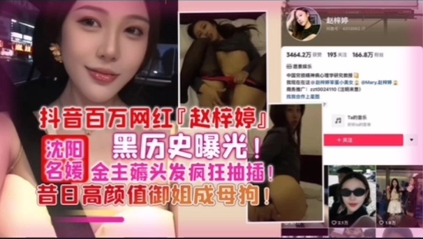 赵梓婷黑历史曝光 金主狂干御姐沦陷骚母狗